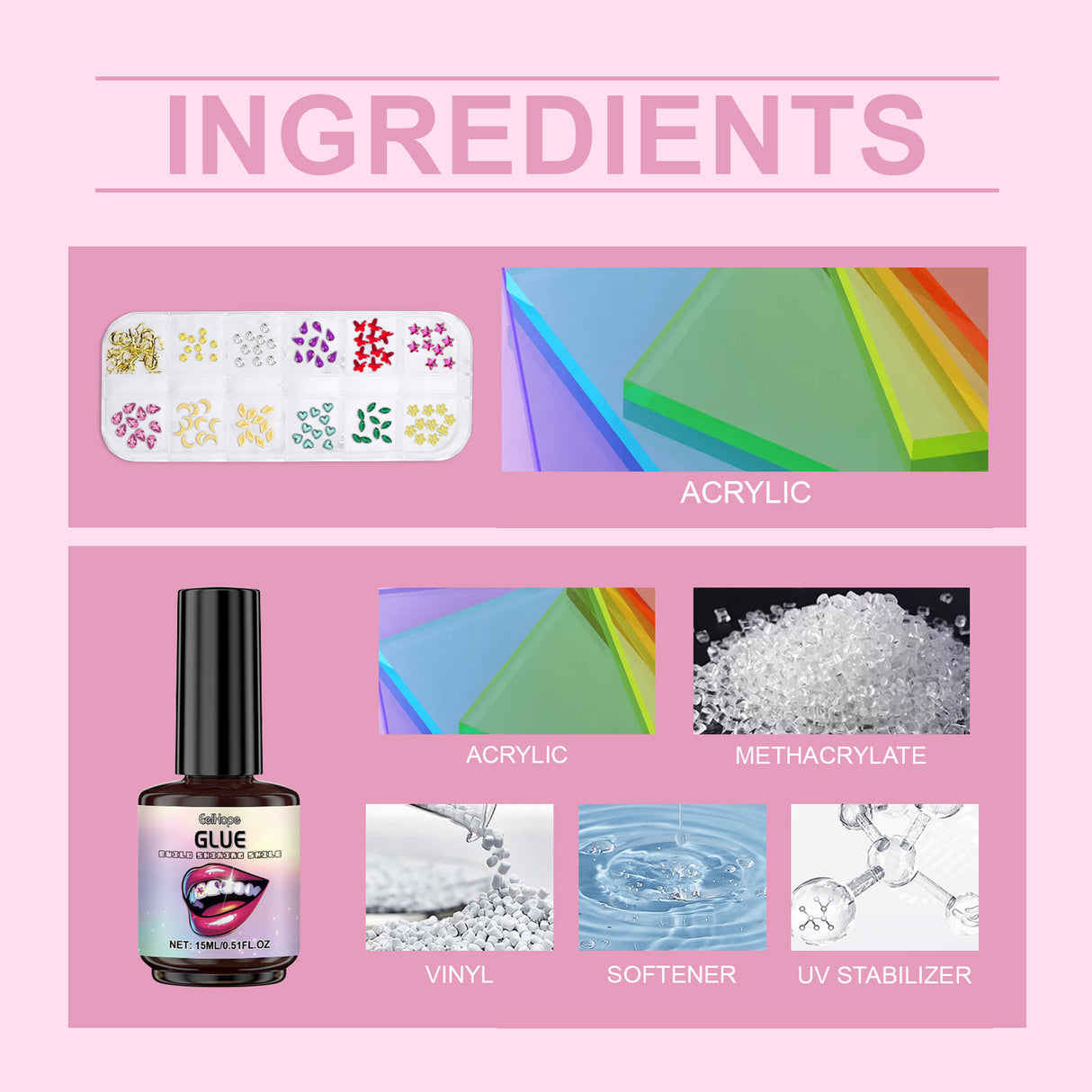 Diy Fashion Teeth Set Dental Beauty Decorative Diamond Combination Diy Shine Smile Style - V.I.P Digital Presence