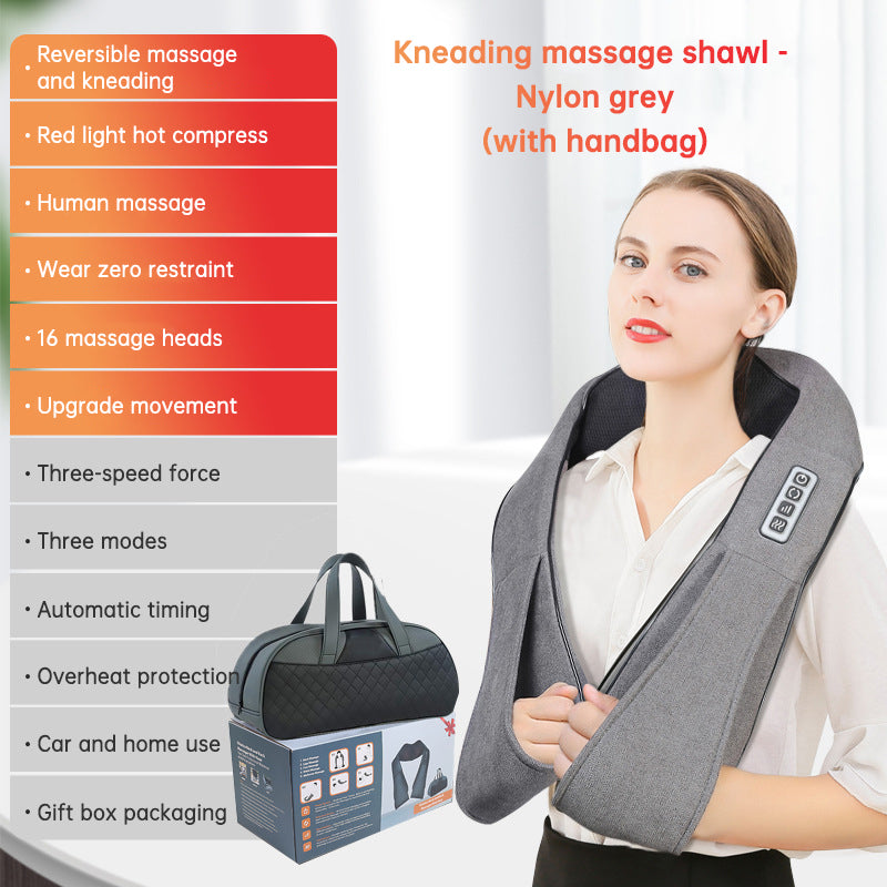 Kneading massage shawl massager SKG cervical spine massager household electric waist and back hot compress massager With bag - V.I.P Digital Presence