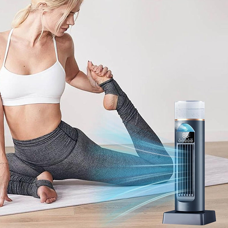 2025 NEW Portable Tower Fan – 6 Wind Speeds, Mist Bladeless, for Bedroom/Living Room/Office - V.I.P Digital Presence