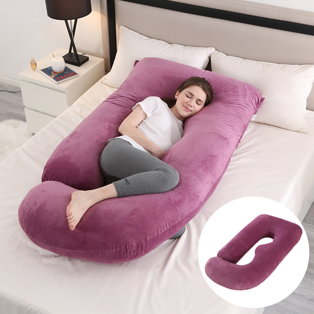 Pregnant women's pillow waist protection side sleeping slope pillow J-shaped pregnancy sleeping pillow - V.I.P Digital Presence