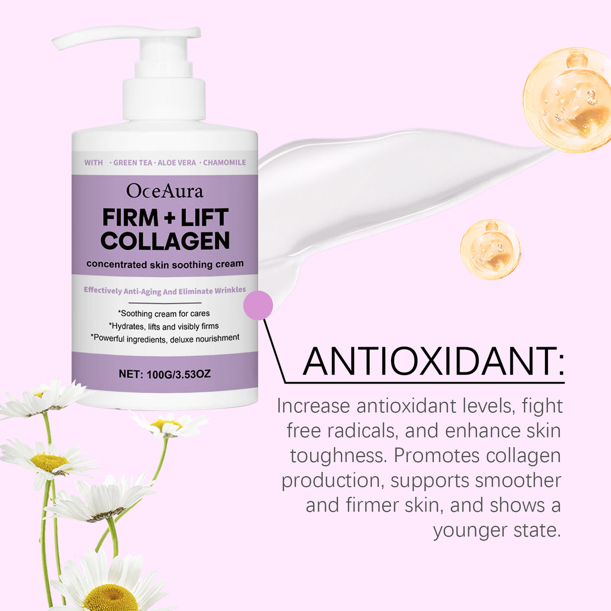 Face Firming Cream Hydrating Moisturizing Gentle Nourishing Elastic Moisturizing Face Skin Brightening Cream