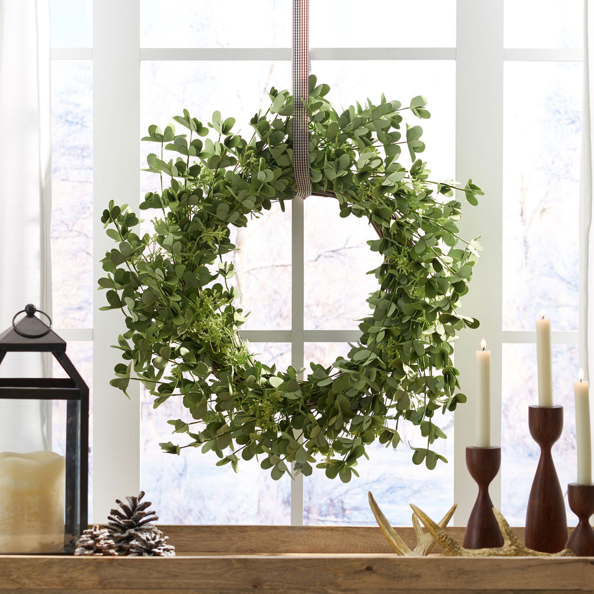 27" OXALIS CORNICULATA WREATH - V.I.P Digital Presence