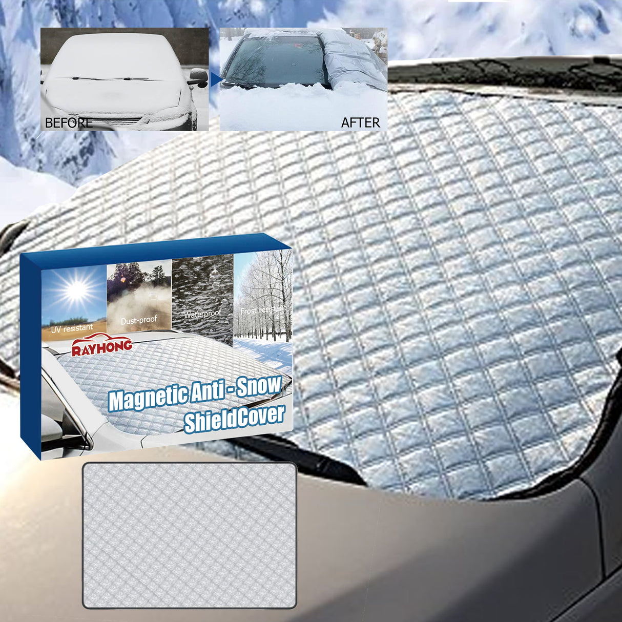 Snow Cover, Car Clothing Snow Shield Windscreen Winter Window Frost-proof Ice-proof And Snow-proof Cover - V.I.P Digital Presence