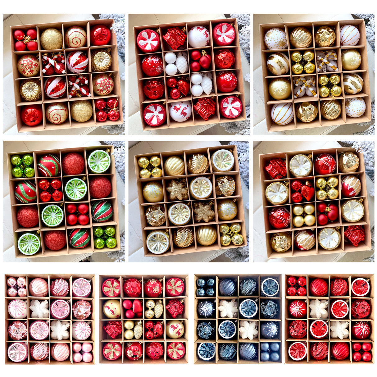 Christmas decoration 6cm electroplated ball plastic ball special-shaped painted Christmas ball gift Christmas tree pendant - V.I.P Digital Presence