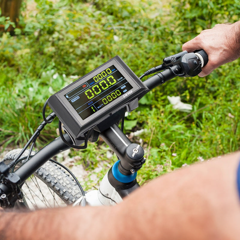 Medidor inteligente a color SW900 de 5/6 pines, pieza de modificación de pantalla de datos LCD de bicicleta de montaña/scooter eléctrico.