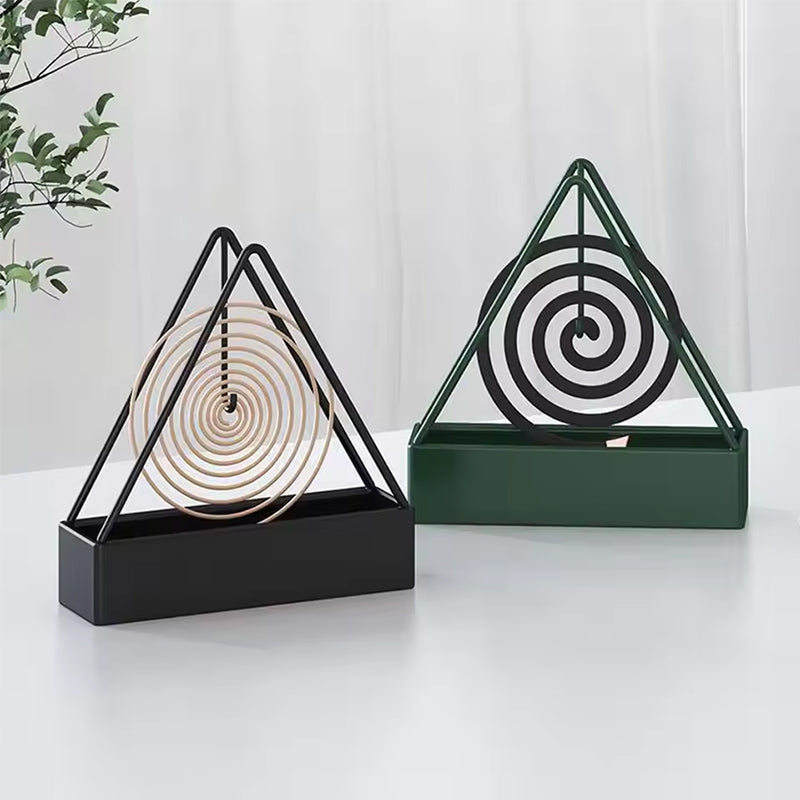 3-Legged Iron Mosquito Coil Stand Portable, Durable & Stylish Sandalwood Design Ideal Home Accessory for Coils - V.I.P Digital Presence