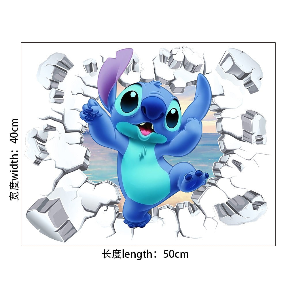 StarCraft Baby Stitch Wall Sticker Self Adhesive Picture Back Adhesive Cartoon Sticker Bedroom Dormitory Bedhead Wall Wallpaper - V.I.P Digital Presence