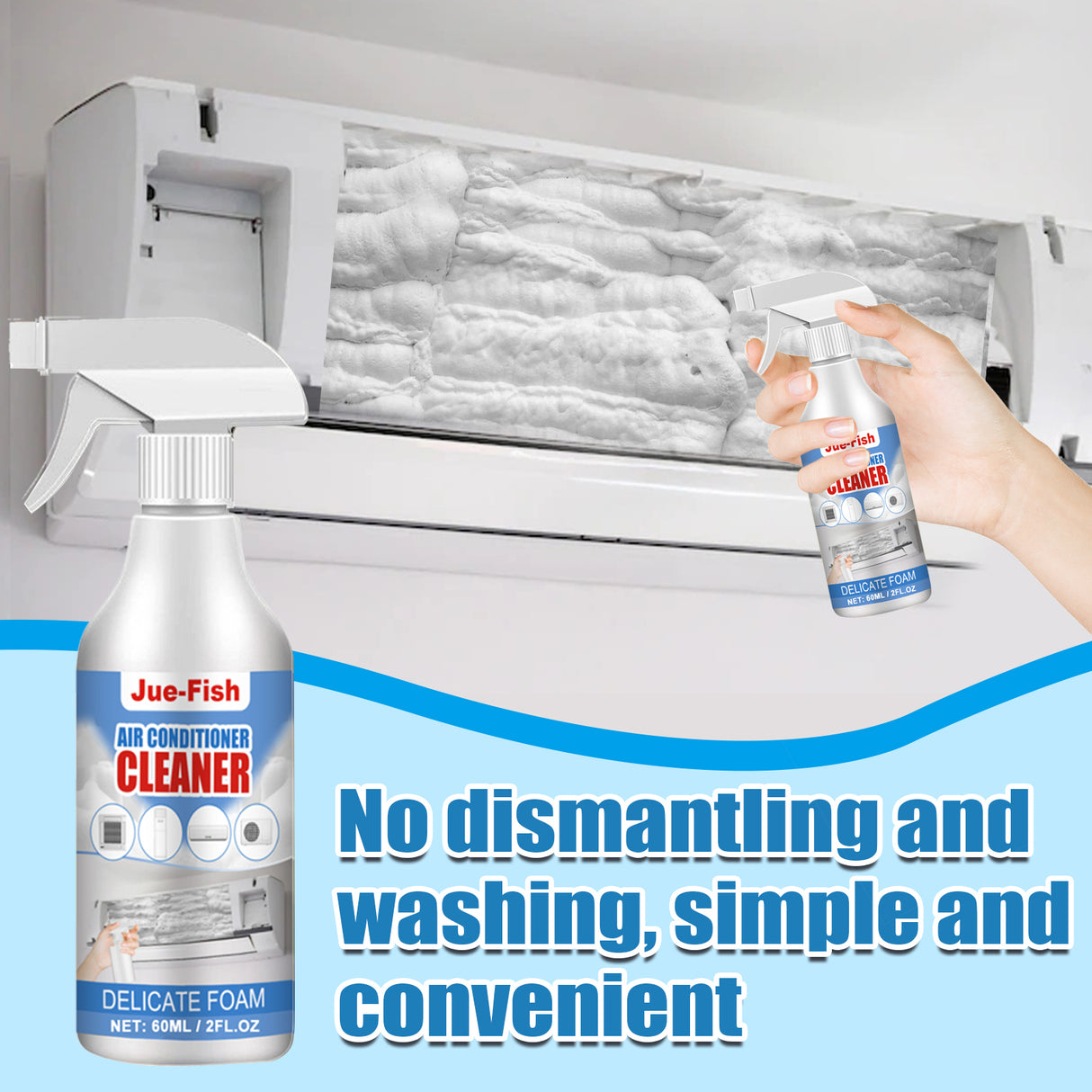 Air Conditioner Cleaner, Household Air Conditioner Hang-Up, Non-Dismantling, Odorless Descaling, Foam Air Conditioner Cleaning - V.I.P Digital Presence