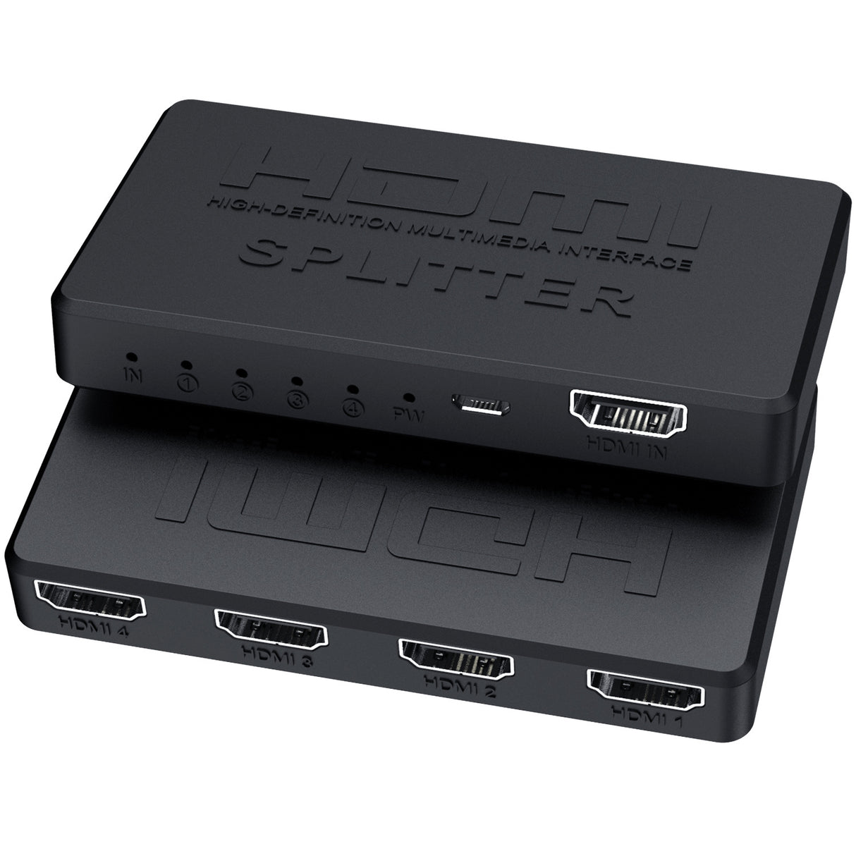 HDMI splitter 1/4 4K mini HDMI 1/4 splitter HD video on screen - V.I.P Digital Presence