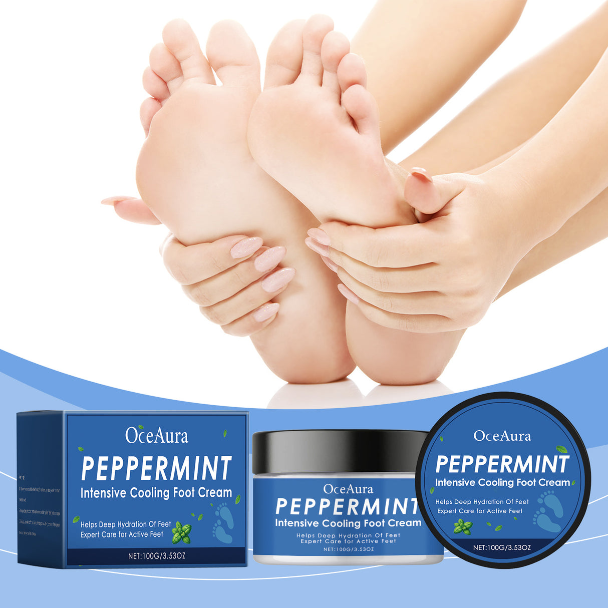Mint Refreshing Foot Cream Hydrates And Restores Dry And Rough Skin With A Refreshing And Soothing Foot Cream