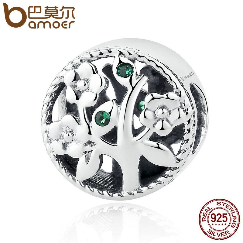 BAMOER 925 Sterling Silver Tree of Life Bead Charms fit Bracelets SCC115 - V.I.P Digital Presence