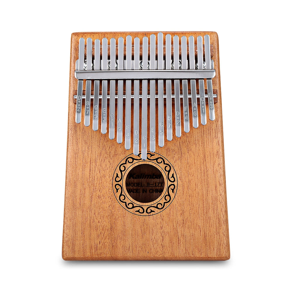 B - 17T 17 Keys Kalimba Thumb Piano Mahogany Body Musical Instrument - V.I.P Digital Presence