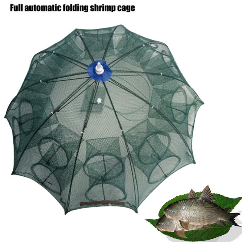 20 Holes Crayfish Cast Folding Fishing Nets