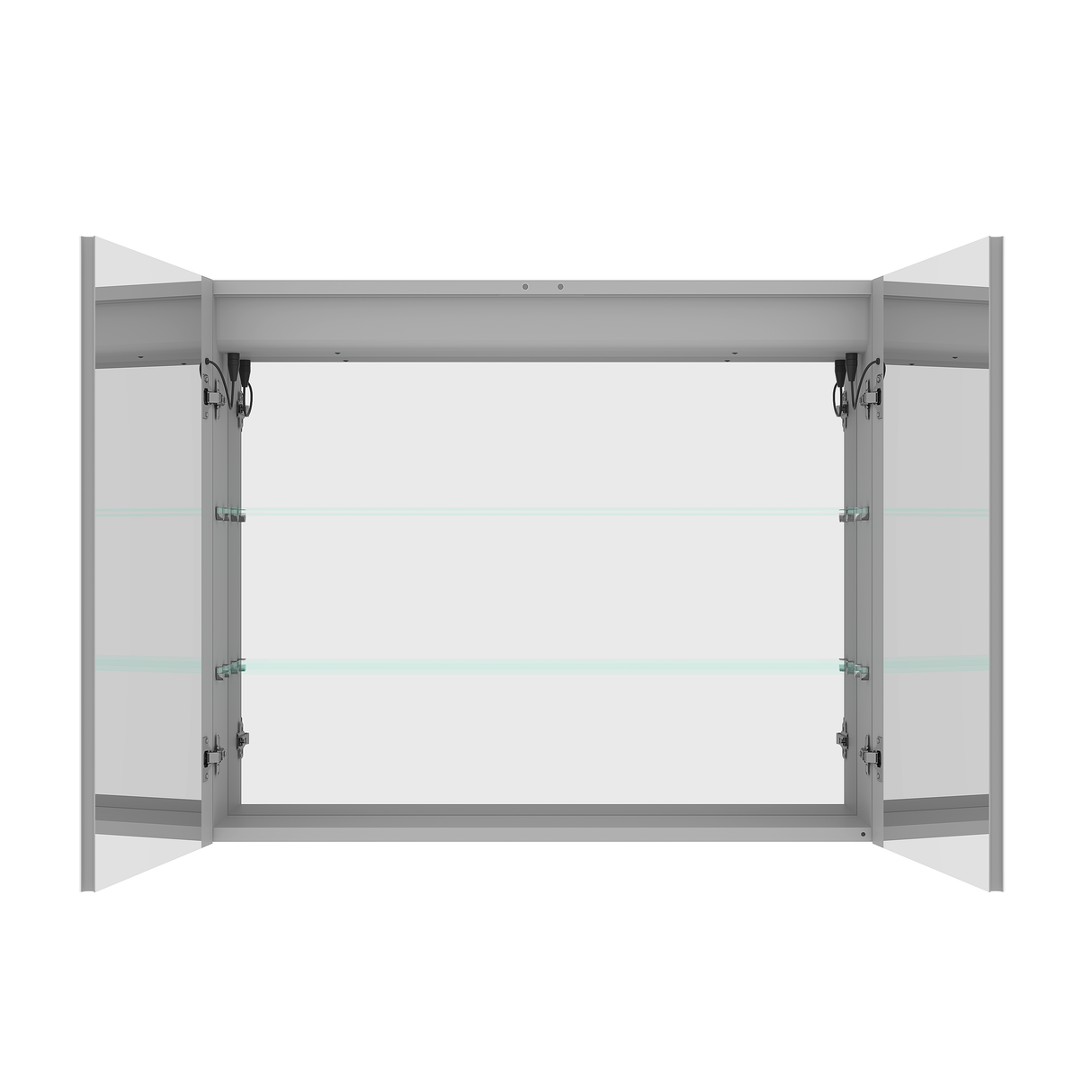 36 x 30 inch Medicine Cabinet with LED Vanity Mirror Anti-Fog Recessed or Surface Mount Waterproof DimmableAluminum 3000K~6000K Lighted Double Door Bathroom Cabinet with Touch Switch - V.I.P Digital Presence