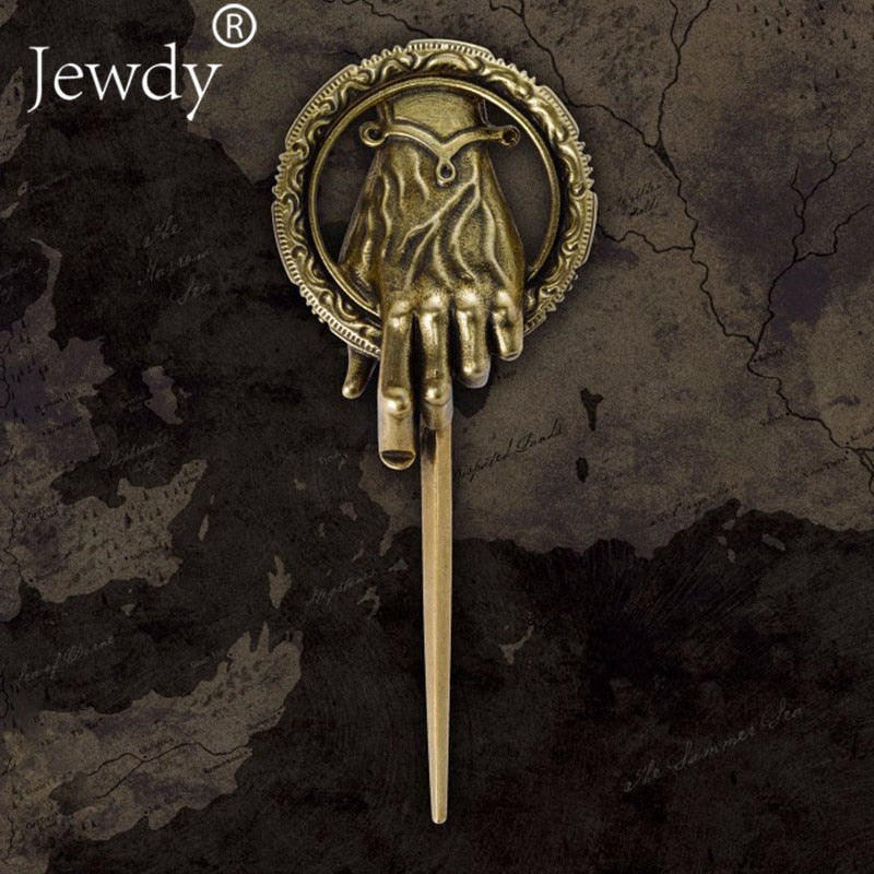 Game of Thrones Song of Ice and Fire Brooch Hand of the King Lapel Inspired Authentic Prop Pin Badge Brooches Movie Jewelry - V.I.P Digital Presence