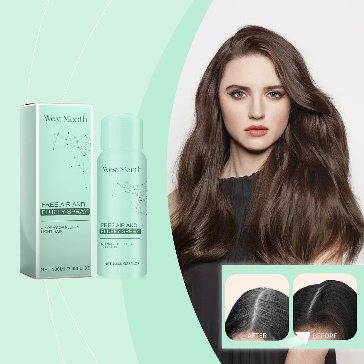 Free Air And Fluffy Spray, Lazyless Leave-In Spray Hair Feels Fluffy And Not Greasy - V.I.P Digital Presence