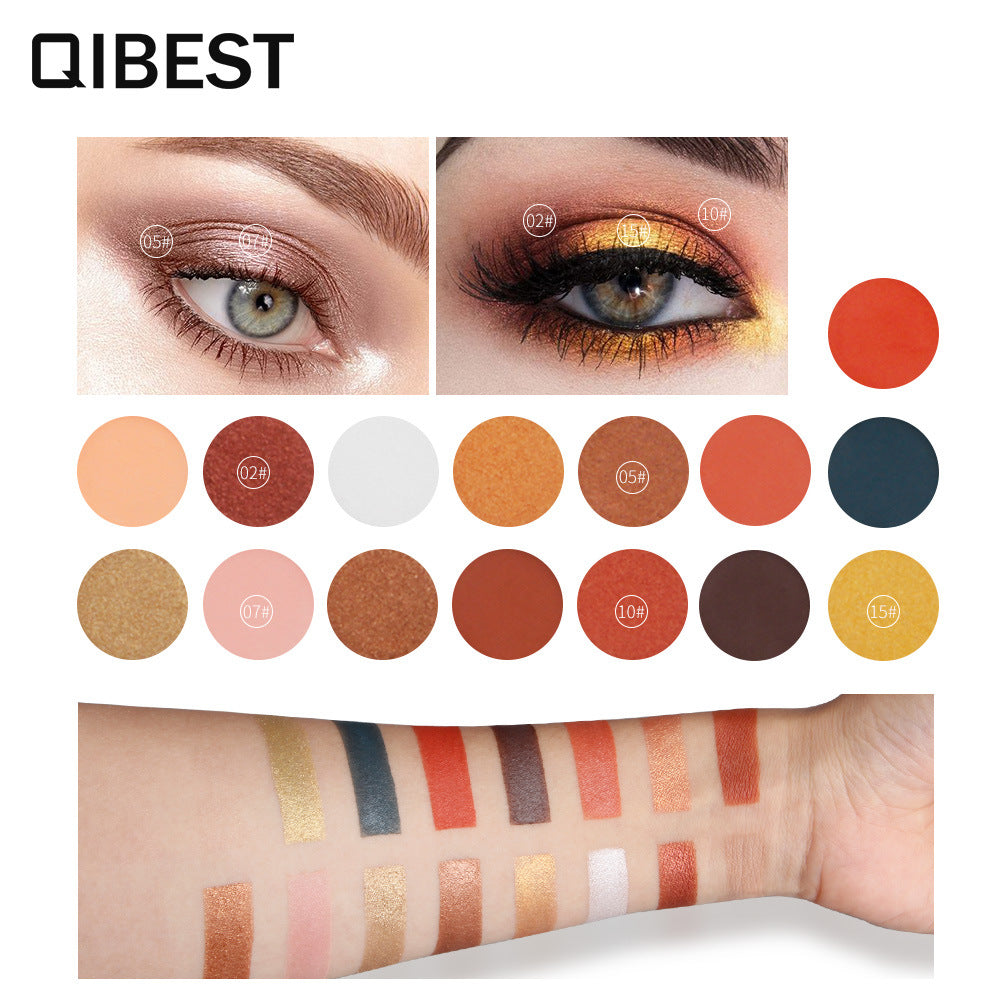 QIBEST 15 Color Eyeshadow Palette Renaissance Eyeshadow Palette Sunset Eyeshadow - V.I.P Digital Presence