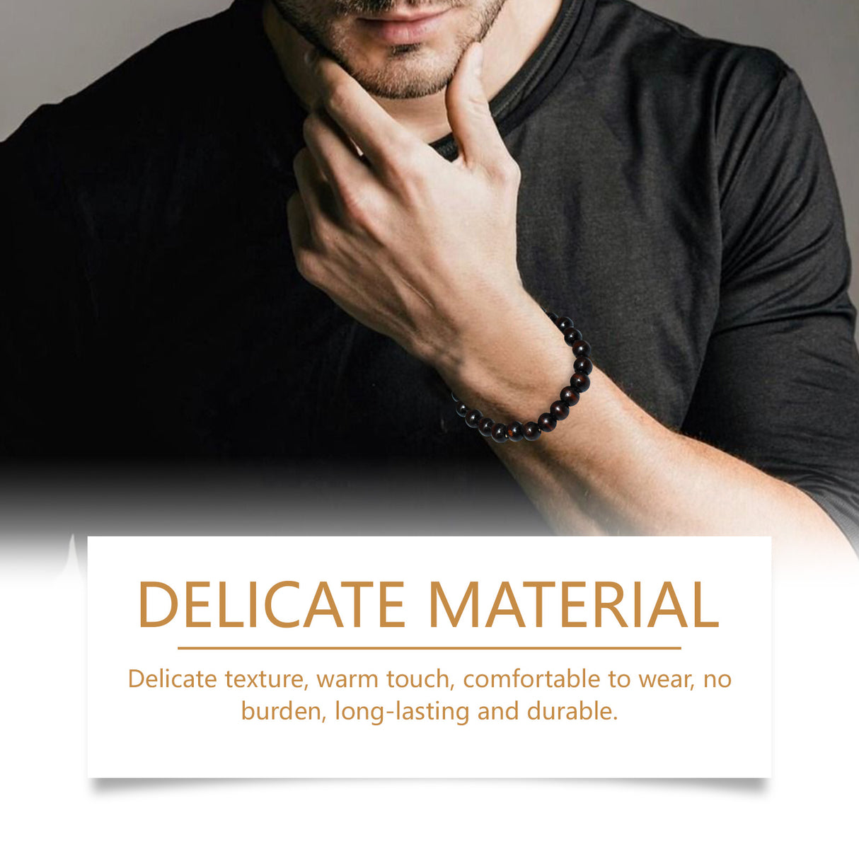 Black Coffee Wood Bead Bracelet Daily Hand Simple Fashion Everything With Niche Design Wood Bead Bracelet - V.I.P Digital Presence