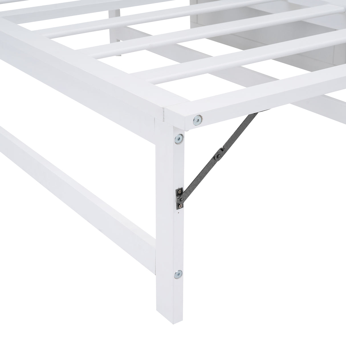 Queen Size Murphy Bed with Built-In Charging Station and a Shelf White