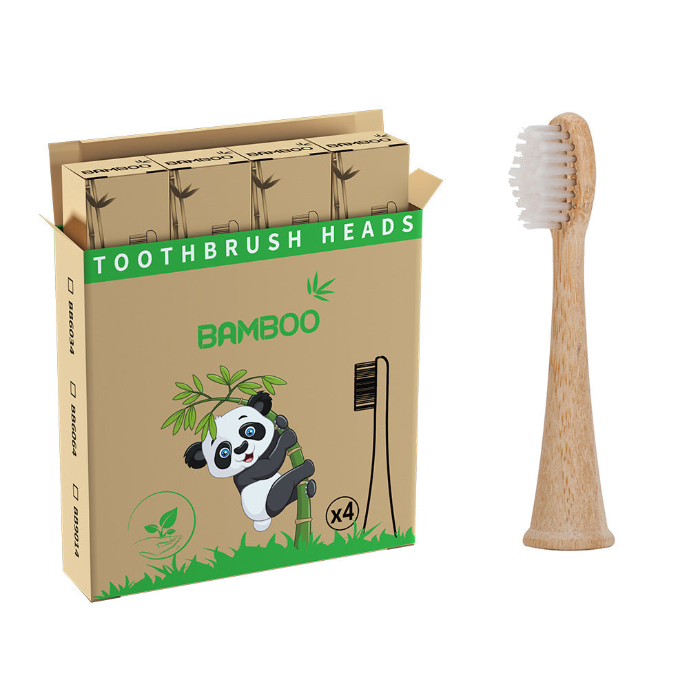 Suitable for Philips electric toothbrush natural bamboo biodegradable bamboo toothbrush head made of bamboo - V.I.P Digital Presence