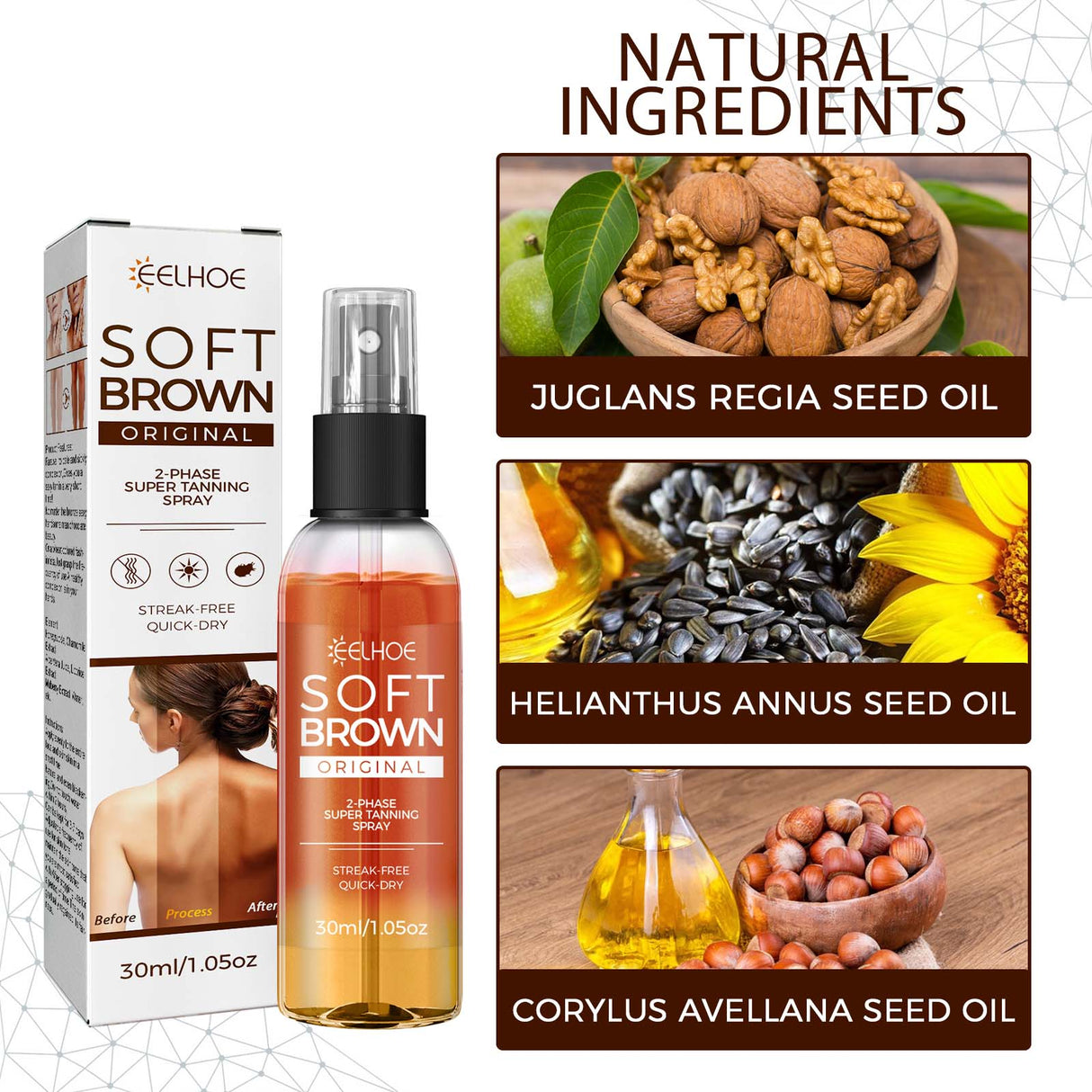 Helps Tan Spray, Helps Black Refreshing Natural Bronzer Wheat Color Helps Tan Spray - V.I.P Digital Presence