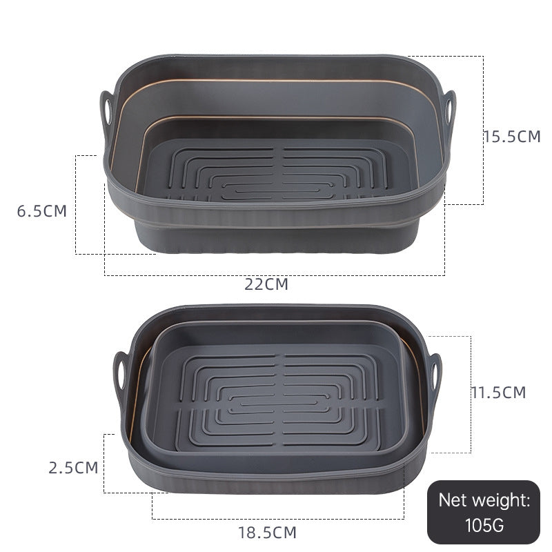 Silica Gel Air Frying Pan Baking Pan Household Food Grade High Temperature Resistant Silica Gel Steaming Pan Pan Pad Baking Cake - V.I.P Digital Presence