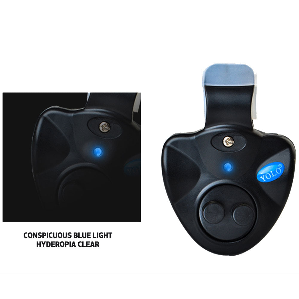1pcs 40g Fishing Electronic LED Light Fish Bite Sound Alarm Bell Clip On Fishing Rod Black Tackle Fishing accessories - V.I.P Digital Presence