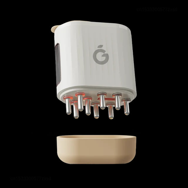 Youpin Hipee Scalp Applicator Infrared Light Vibration Massage Scalp Liquid Comb Essential Oil Liquid Guiding Massager Comb Hair - V.I.P Digital Presence