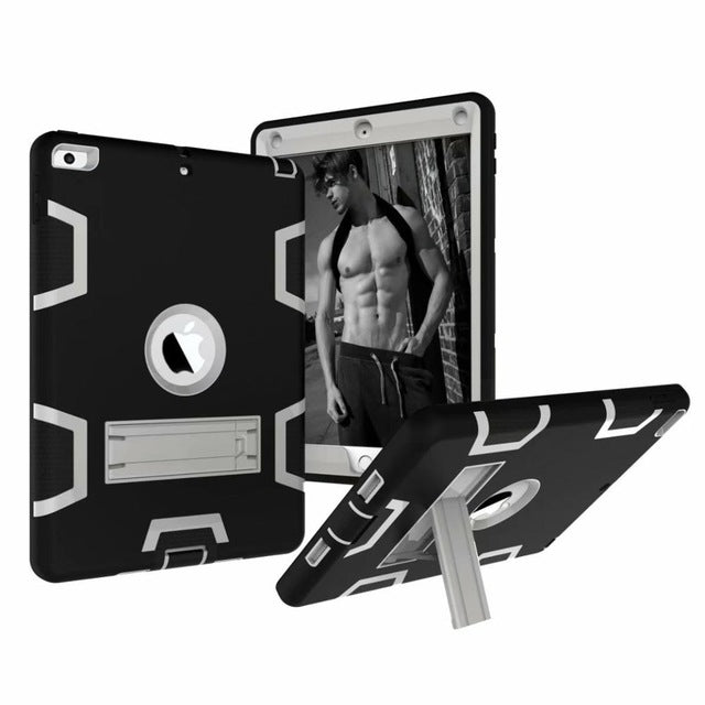 Armor Case For iPad2 iPad3 iPad4 Kids Safe Heavy Duty Silicone Hard Cover For Ipad 4 3 2 iPad 3 2 Tablet Case