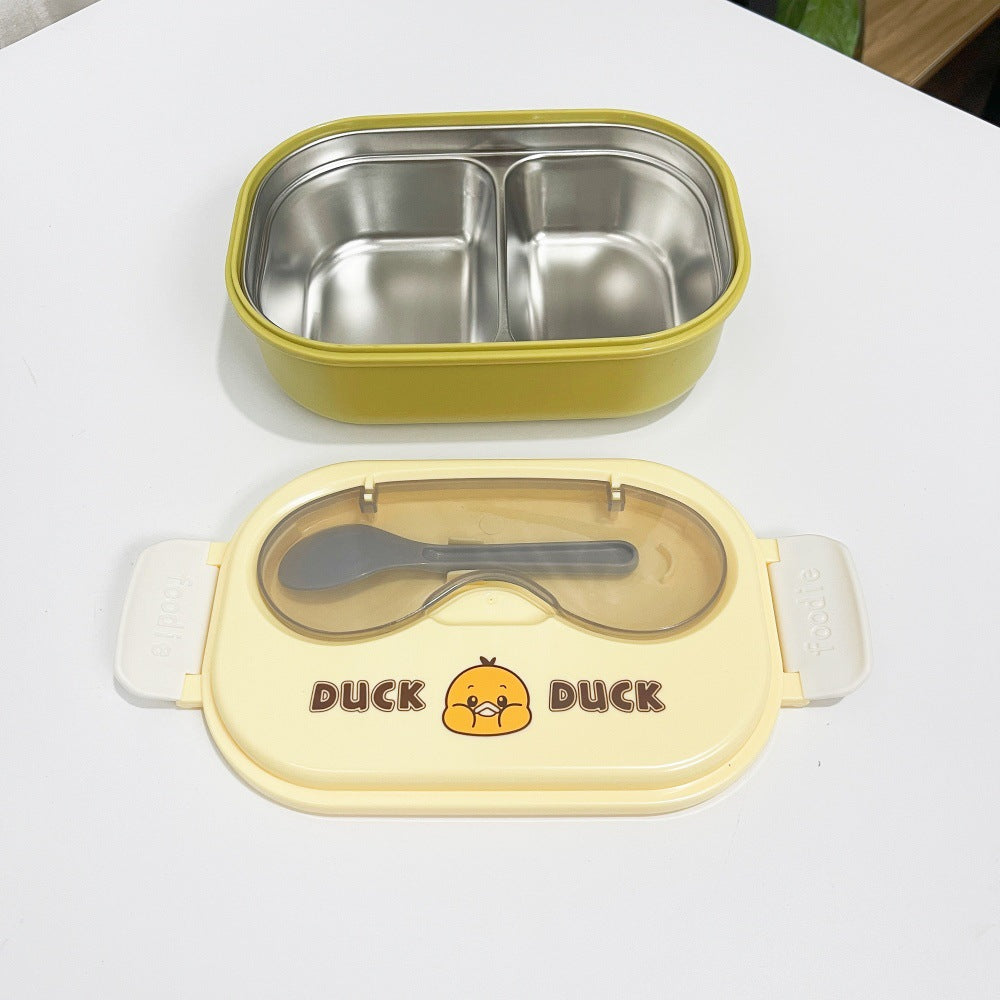 Cartoon cute stainless steel compartment lunch box lunch box fresh-keeping box - V.I.P Digital Presence