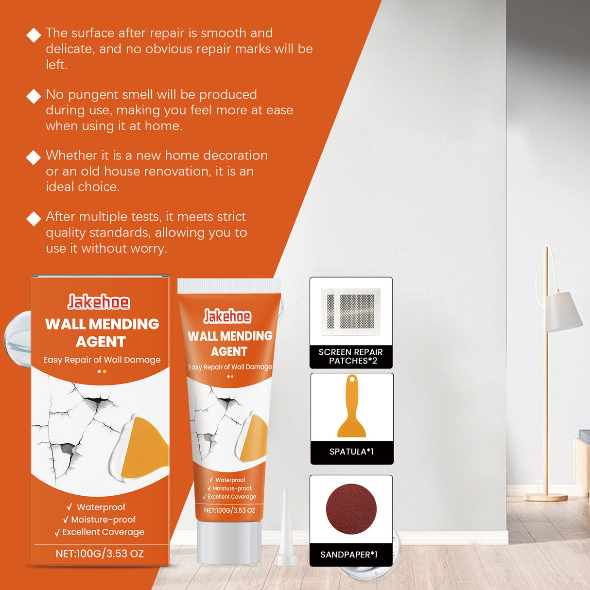 Wall Repair Kit Wall Hole Peeling Repair Wall Paste Cracked Nail Eye Wall Repair - V.I.P Digital Presence