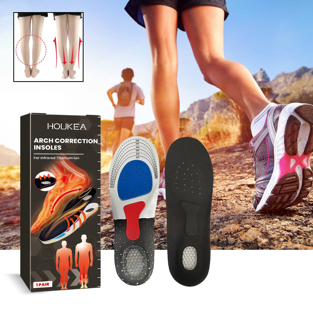 Corrective Foot Insoles, Arch Support Insole Non-Slip And Wear Resistant Foot Posture Correction Insole - V.I.P Digital Presence