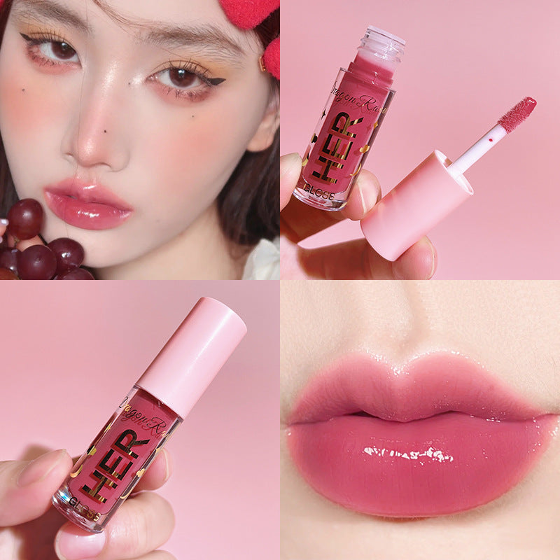Glazed Mirror Water Lip Glaze Lipstick Female Student Lip Gloss Moisturizing Moisturizing Lip Glaze Toot Jelly Glass Lip Gloss - V.I.P Digital Presence
