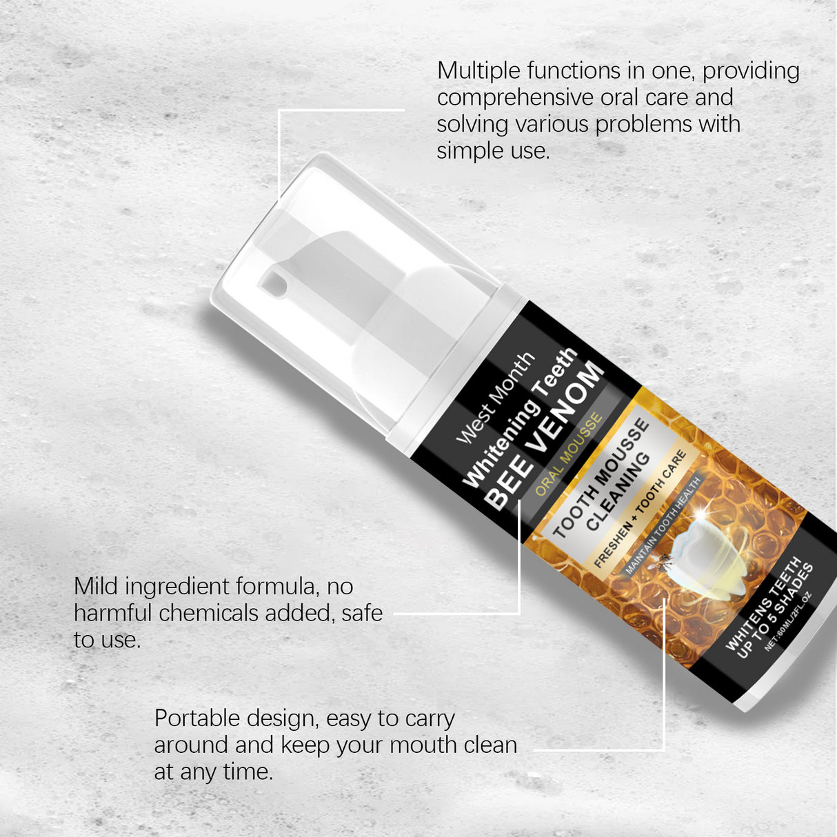 Tooth Cleaning Mousse Toothpaste Protects Tooth Enamel Daily Tooth Cleaning Yellow Tooth Dirt Toothpaste - V.I.P Digital Presence