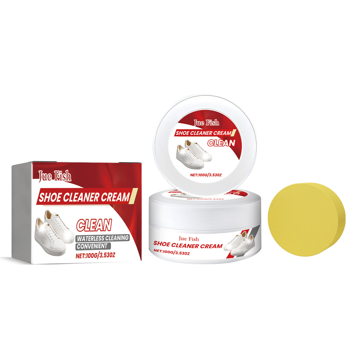 Shoe Cleaner Cream, Shoes Yellow Edge Decontamination Whitening Wash Clean A Wipe That Is White Paste - V.I.P Digital Presence