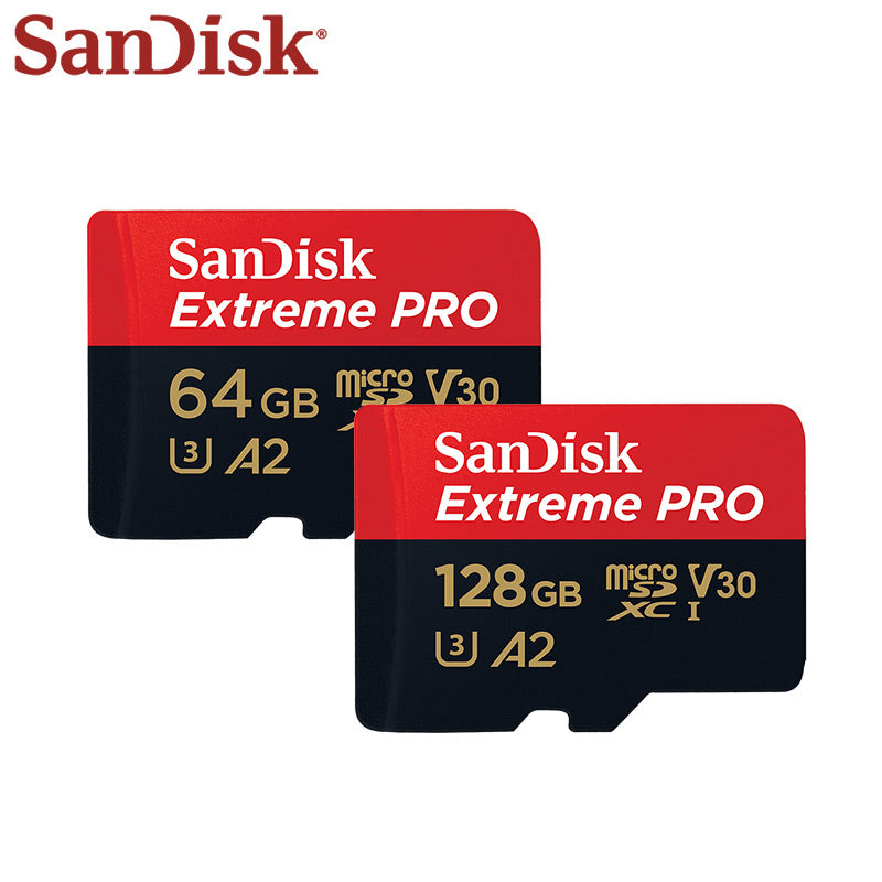 Original Sandisk Extreme Pro Micro SD Card up to 170MB/s A2 V30 U3 64GB 128GB Sandisk TF Card Memory Card With SD Adapter - V.I.P Digital Presence