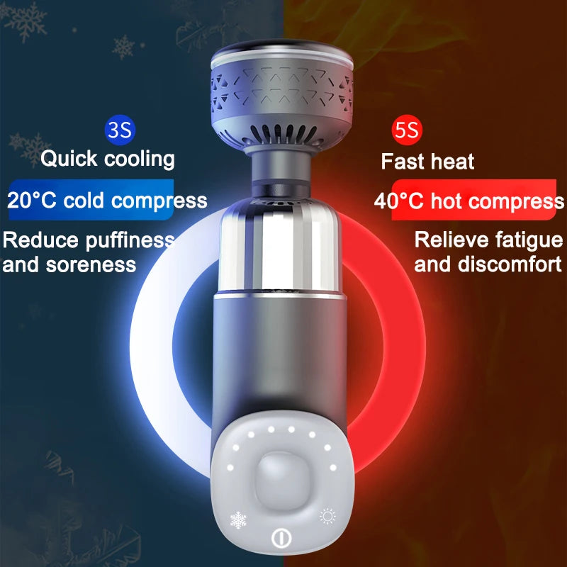 Smart Fascia Gun Massager Electric Booster Massage Gun for Body Massage Relaxation Cold Hot Compress Fitness Muscle Pain Relie - V.I.P Digital Presence