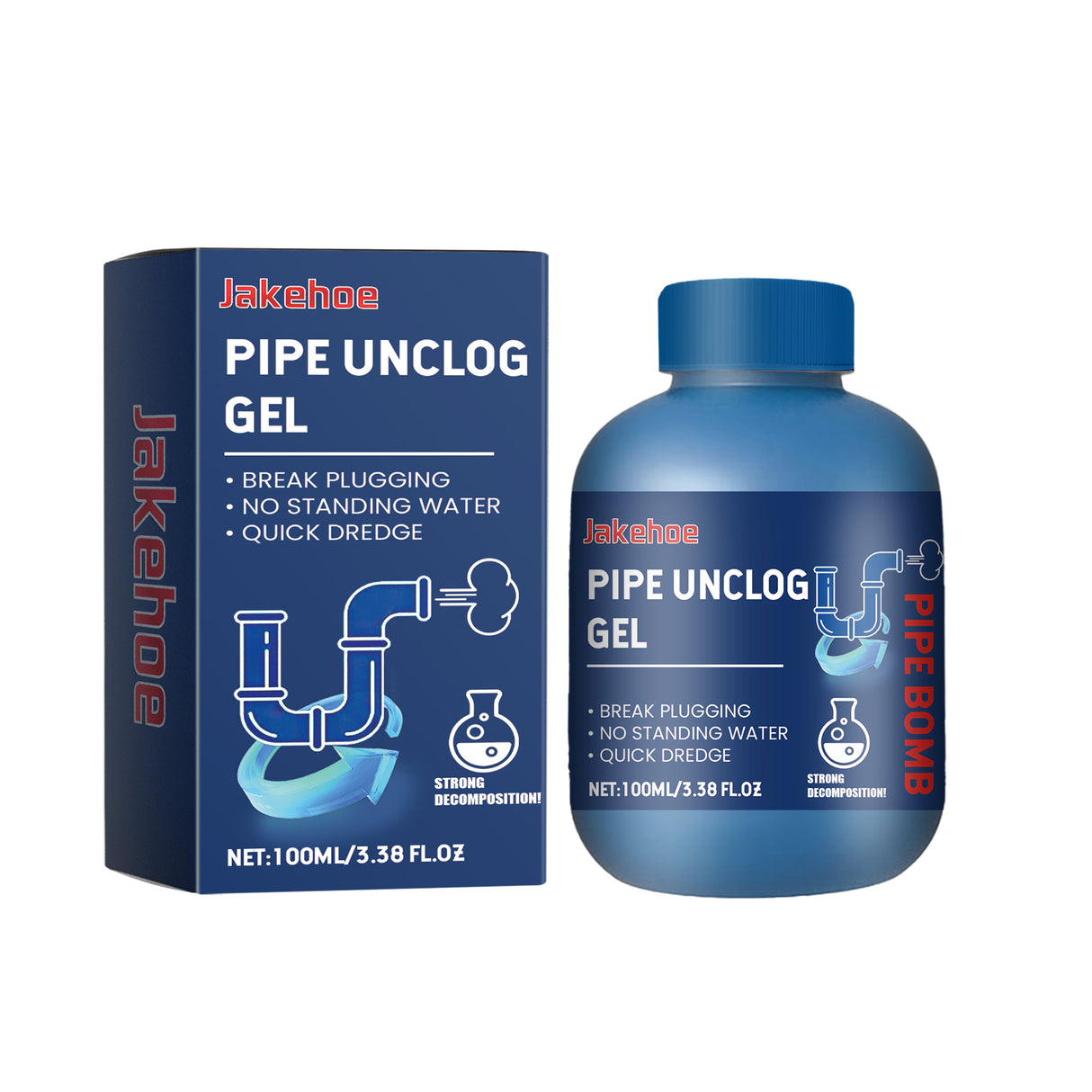 Pipe Unclog Gel, Sewer Multi-Effect Dissolving Pipe Obstruction Unblocking Agent - V.I.P Digital Presence