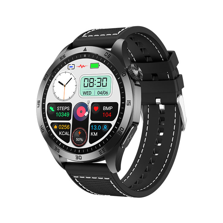 New ET485 smart watch ECG electrocardiogram Bluetooth call AMOLED micro physical examination emotional function - V.I.P Digital Presence