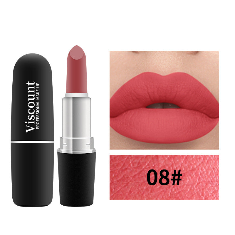 New Frosted Bullet Fog Matte White Lipstick Small Pepper 12 Color Moisturizing Lipstick - V.I.P Digital Presence