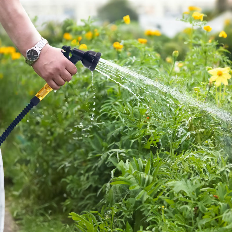 100 - ft Expandable Garden Hose with Nozzle. Light, Durable & Kink - Free for Car Wash & Outdoor Watering - V.I.P Digital Presence