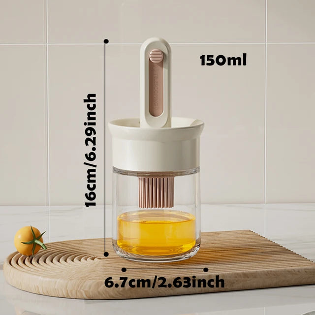 Telescopic Oil Brush Integrated Bottle Adjustable Length High Temperature Resistant Household Kitchen Barbecue Baking Tool - V.I.P Digital Presence