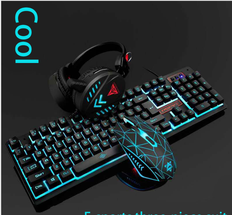 VX7 Waterproof LED Keyboard Mouse Headset Gaming set - V.I.P Digital Presence