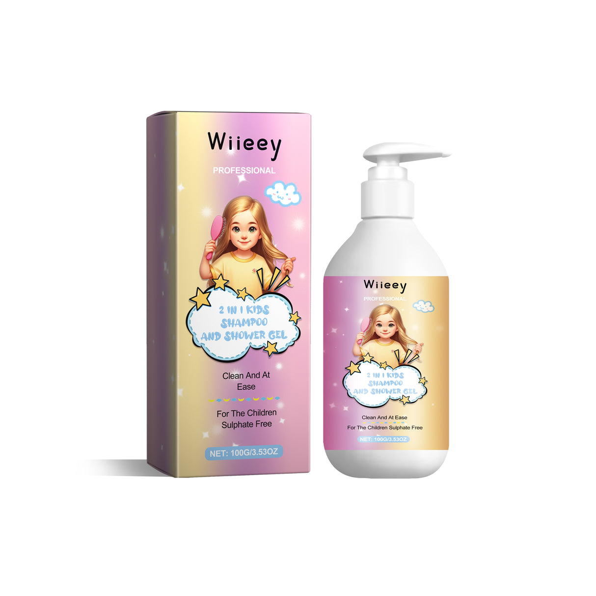 2 In 1 Kids Shampoo And Shower Gel, Repair Dry Hair End And Scalp Massage Gently Clean And Smooth Hair - V.I.P Digital Presence