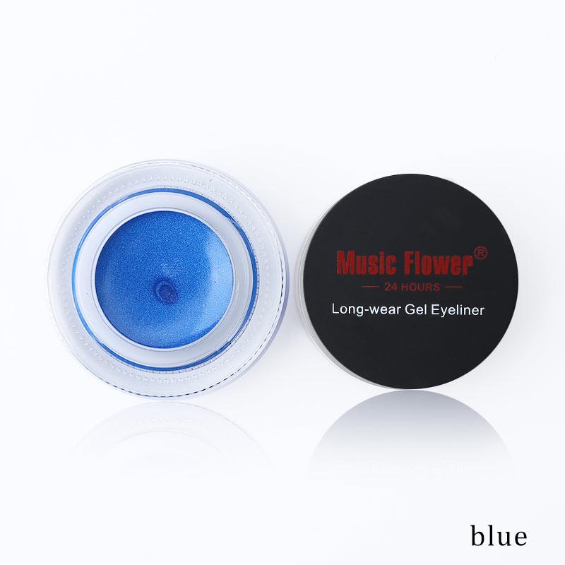 Music Flower Brand Black Waterproof Eyeliner Gel Makeup Cosmetic Gel Eye Liner With Brush 24 Hours Long-lasting - V.I.P Digital Presence