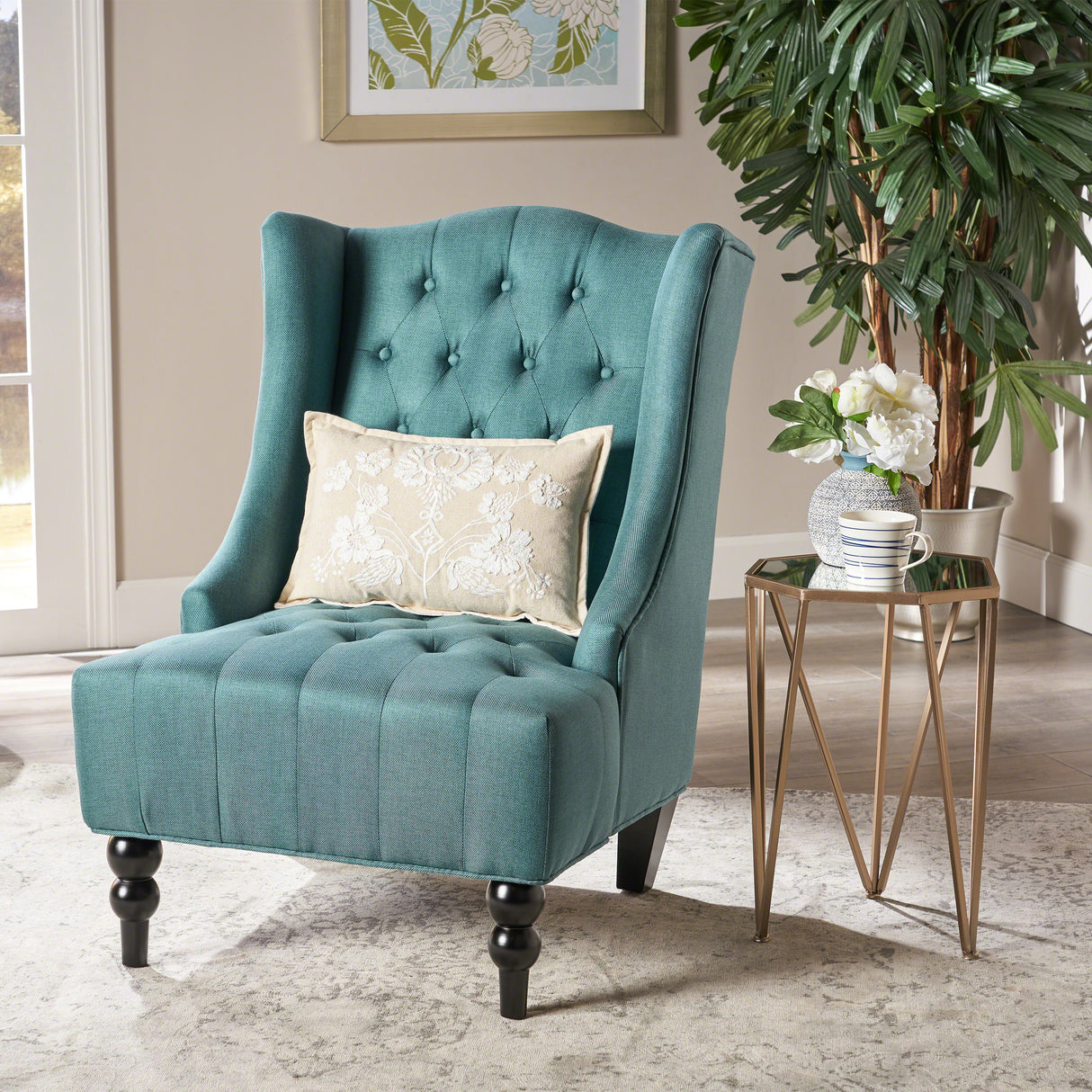 Upholstered Wingback Chair - V.I.P Digital Presence
