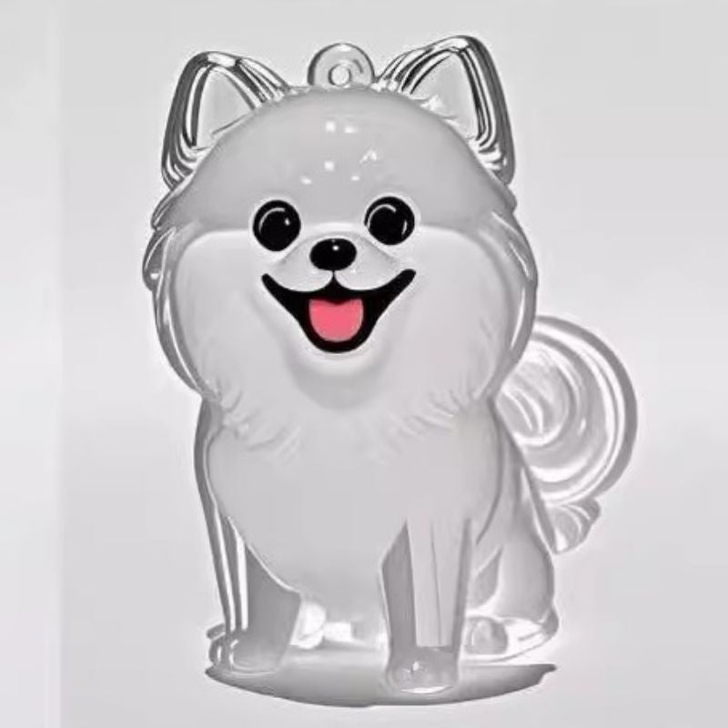 A transparent DIY pet hair memorial keychain box, a sweet keepsake for dog lovers. - V.I.P Digital Presence