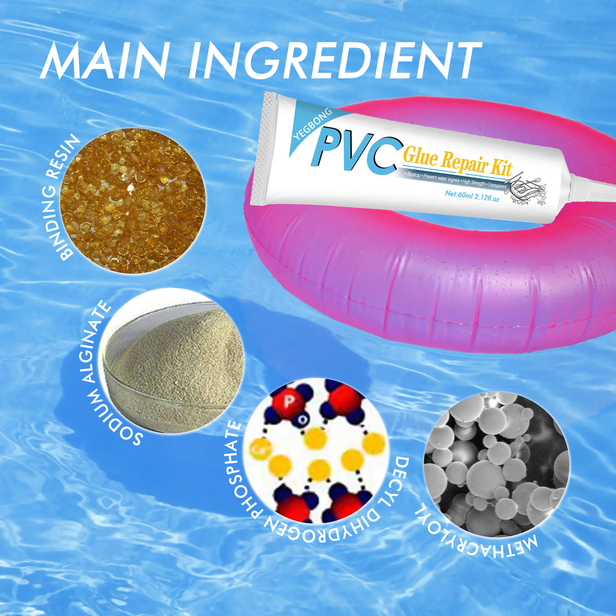 Pool Repair Kit, Swimming Ring Air Cushion Tent Crack Leakage Waterproof Transparent Adhesive Repair Subsidy - V.I.P Digital Presence