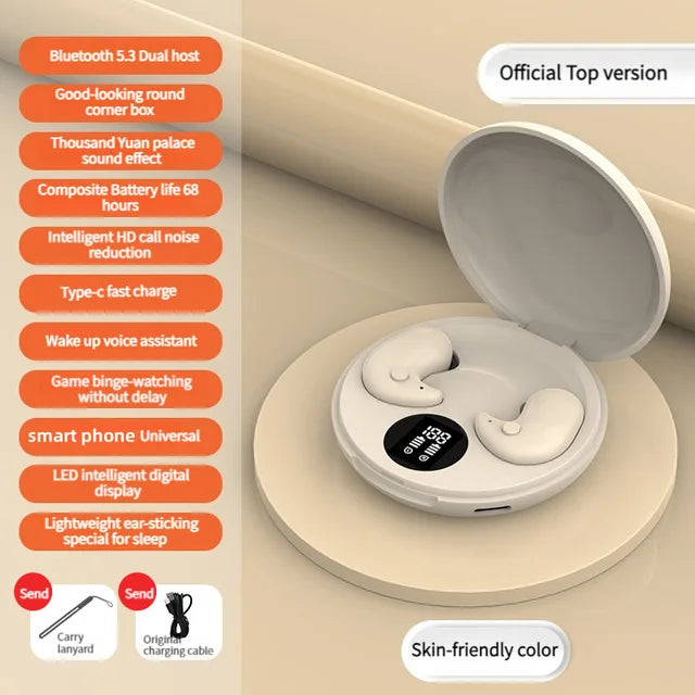 Y29 in ear cross-border new ultra-thin sleeping model with high sound quality and long battery life, Bluetooth 5.3 digital display - V.I.P Digital Presence