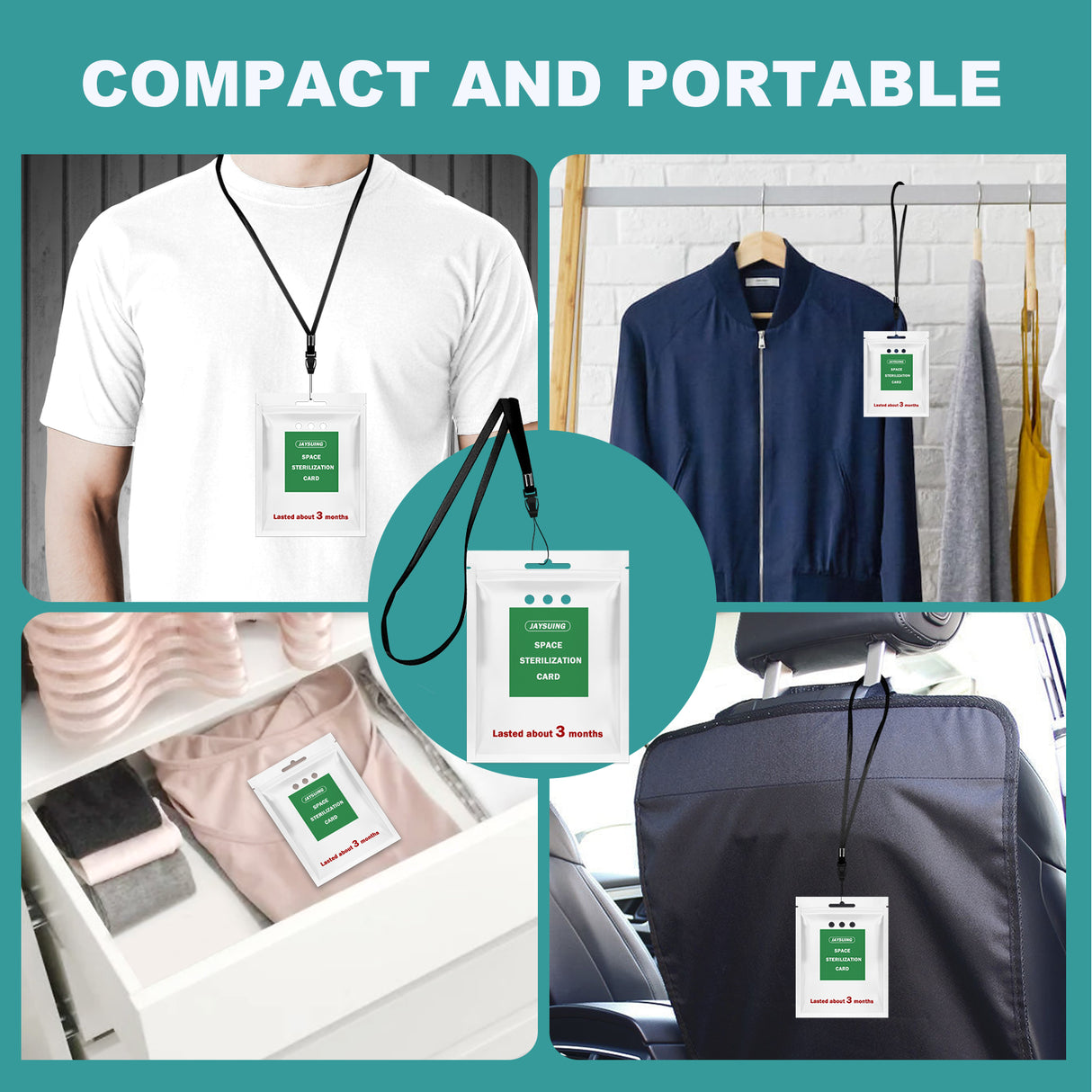 Space Purification Card Lanyard Easy To Carry Portable Space Air Purification Protection Card Stickers - V.I.P Digital Presence